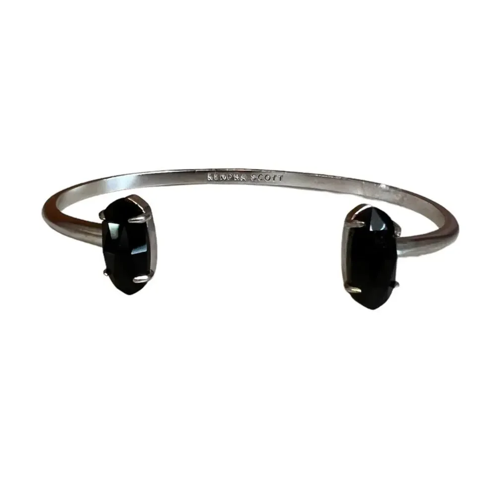 Kendra Scott Edie cuff bracelet silver black
